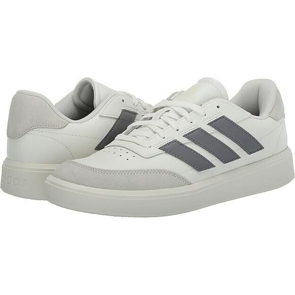 Adidas Courtblock Shoes Low Top Casual Sneakers White Grey IF6506 Mens Size 10 - Picture 3 of 6